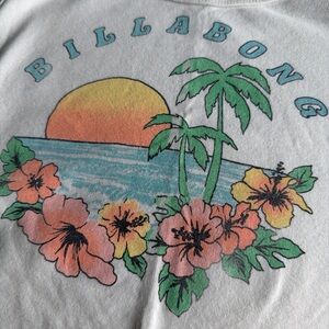 Billabong Cream Tropical Graphic Tank